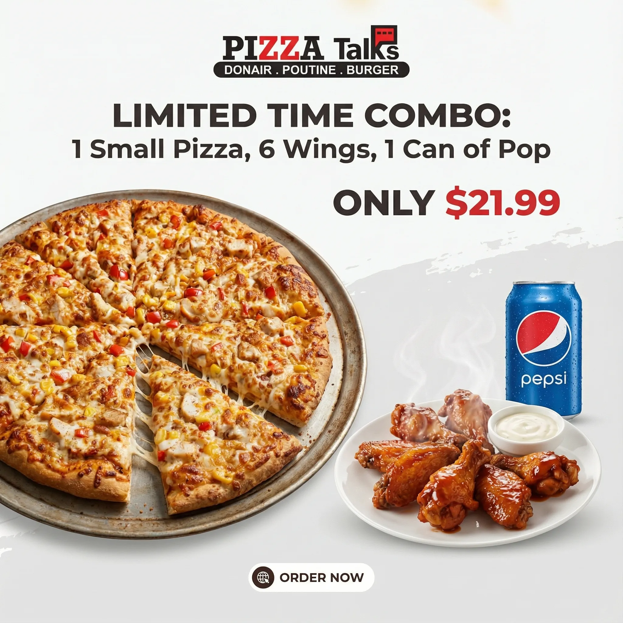 Pizza Talks & Donair - Meatball Sandwich Deal Edmonton